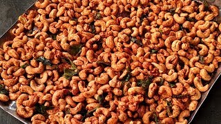 Street Food India  Roasted Cashew Nut Fry Recipe  Butter Cashew Snacks At Home  Village Food 2018 [upl. by Ardath]