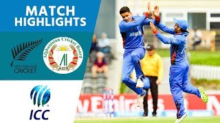 Afghanistan Smash Hosts NZL  New Zealand vs Afghanistan  U19 Cricket World Cup 2018  Highlights [upl. by Zeiger572]