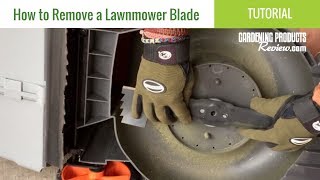 How to Remove amp Replace a Lawnmower Blade [upl. by Scheck]