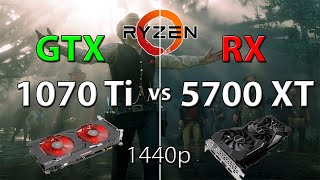 GTX 1070 Ti vs RX 5700 XT Test in 5 game benchmarks 1440p [upl. by Elocim]