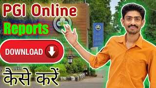 How to download online reports  PGI Chandigarh  Online registration  Chandigarh PGI Closed [upl. by Imojean]