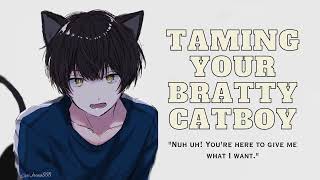 Tsundere Taming Your Bratty Catboy  ASMRAudio Roleplay [upl. by Ennaylil]