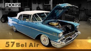 Foose Design 1957 Chevy Bel Air Restomod [upl. by Uahc122]