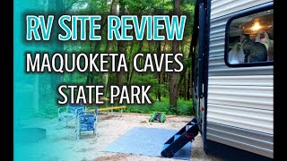 Maquoketa Caves State Park  Campsite Review amp Hiking review  Full Time RV Life [upl. by Ion]