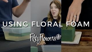 Using Oasis Floral Foam for Arrangements [upl. by Gearard]