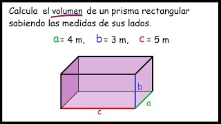 Volumen de un prisma rectangular [upl. by Bobine450]