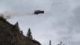 Car Jumps Off Cliff Meme [upl. by Poree]