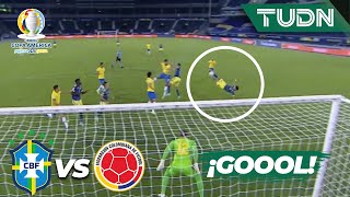 ¡De chilena MEGA GOLAZO de Luis Díaz  Brasil 01 Colombia  Copa América 2021  Grupo BJ4  TUDN [upl. by Lewls437]