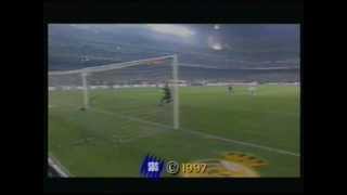 Seedorf half way goal Real Madrid 9798 [upl. by Redleh]