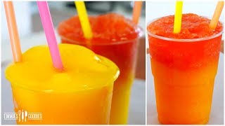 3 Ingredient Ombre FRUIT SLUSHIES Recipe  How To Make Slushies  DIY Homemade Slushies [upl. by Eremahs]