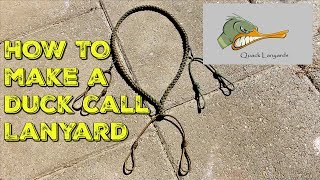 HOW TO Make a DUCK CALL LANYARD [upl. by Olimpia581]