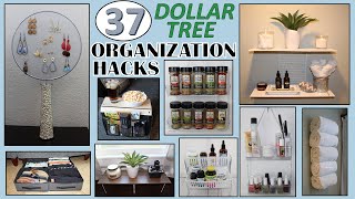 37 DOLLAR STORE ORGANIZATION HACKS  Dollar Tree DIY  ORGANIZATION IDEAS [upl. by Johnath267]