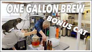 🍺 1 Gallon Of Beer  Your First HomeBrew Recipe BrewHouse Glen amp Friends Cooking [upl. by Dinsmore]