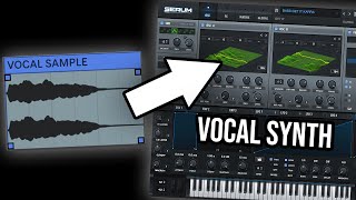 How To Make Vocal Synths In Serum  Importing Audio [upl. by Arimat]