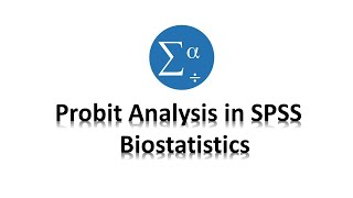 Probit Analysis in SPSS  Biostatistics [upl. by Nevak]