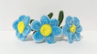 ABC TV  How To Make Easy Flower From Pipe Cleaner  Craft Tutorial [upl. by Enerol]