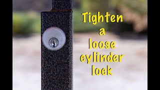 Tighten a Loose Cylinder Lock [upl. by Stacey]