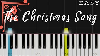 The Christmas Song Chestnuts Roasting On An Open Fire  EASY Piano Tutorial [upl. by Kynthia603]