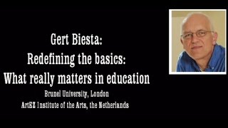 Gert Biesta What really matters in education VIA UnivCollege [upl. by Dianthe]