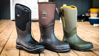 Homestead BOOT REVIEW  Muck Boots vs Bogs vs Lacrosse [upl. by Ythomit278]