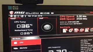 Actualizando la BIOS paso a paso en una MSI B150M MORTAR Julio 2018 [upl. by Michel]