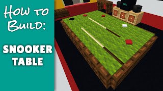 Snooker Table  Minecraft Furniture [upl. by Aloisius713]