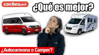 Autocaravana o Camper ¿Qué es mejor  Review en español  cochesnet [upl. by Sikras]