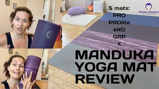 Manduka Yoga Mat Review  Pros and Cons of 5 Popular Yoga Mats for Home Workouts and Yoga Practice [upl. by Ravilob]