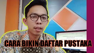 TUTORIAL MEMBUAT DAFTAR PUSTAKA SECARA MANUAL [upl. by Atwater]