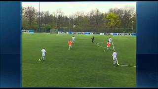 Fussballtraining mit der U19 Schalke 04 Passspiel total [upl. by Oiramat]