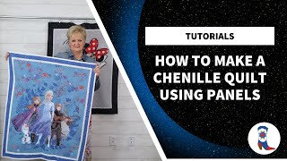 How to Make A Chenille Quilt Using Panels [upl. by Ikaz]