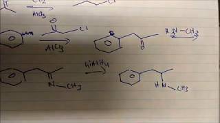 Synthesis of Methamphetamine [upl. by Eicaj]