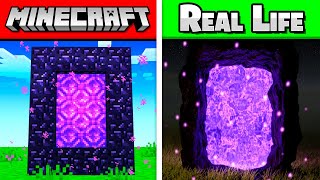 Minecraft But In REAL LIFE Items Blocks Animals [upl. by Eibot]