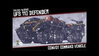 Space Engineers  Convoy Dreadnought Massive Small Block Rover [upl. by Einnil678]