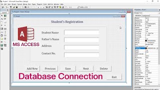 How To Connect Microsoft Access Database with Visual Basic 60 [upl. by Nodaj]