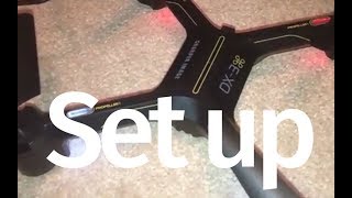 DX3 Vídeo Drone Basic Set Up Guide [upl. by Nnaeerb]