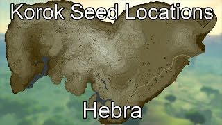 Breath of the Wild Korok Seed Guide  Hebra [upl. by Trip]