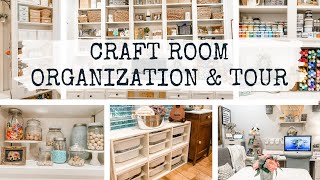 15 Craft Room Organization Ideas  Craft Room Tour [upl. by Issor]