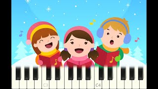 piano tutorial quotTHE CHRISTMAS SONG Chestnuts roasting on an open firequot with free sheet music pdf [upl. by Griff686]