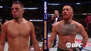 UFC 202 Conor McGregor and Nate Diaz Octagon Interviews [upl. by Earleen]