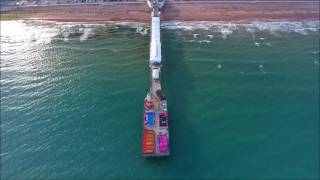 Paignton Pier and Beach Devon amp Beyond from above DJI drone [upl. by Maurits]