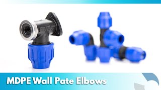 MDPE Wall Plate Elbow Pipe Fittings  Product Overview  Pipestock [upl. by Jens941]