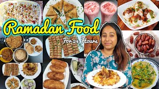 I only ate Ramadan Food🧕🌙🌟 for 24 Hours  Ramzan Special Iftar Dishes at home  Food Challenge [upl. by Suhploda323]