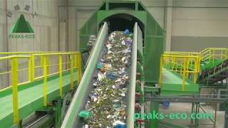 Waste sorting plant MBT plant＋Composting the best waste recycling system Peakseco [upl. by Stagg]