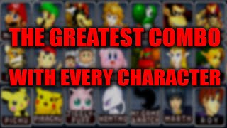 The Greatest Combo With Every Character in Super Smash Bros Melee [upl. by Ahsil56]