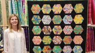 Donnas FREE Hexagon Pinwheels Pattern [upl. by Daniala]