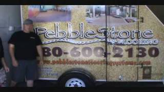 Pebblestone flooring doityourself installation [upl. by Daigle]