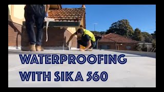 Waterproofing Rooftop using Sika 560 [upl. by Neo]