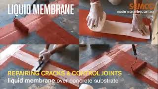 SEMCO Liquid Membrane  Crack Bridging [upl. by Shimkus626]