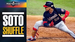 All of the Juan Soto Shuffles from the 2019 Postseason  MLB Highlights [upl. by Ayian]